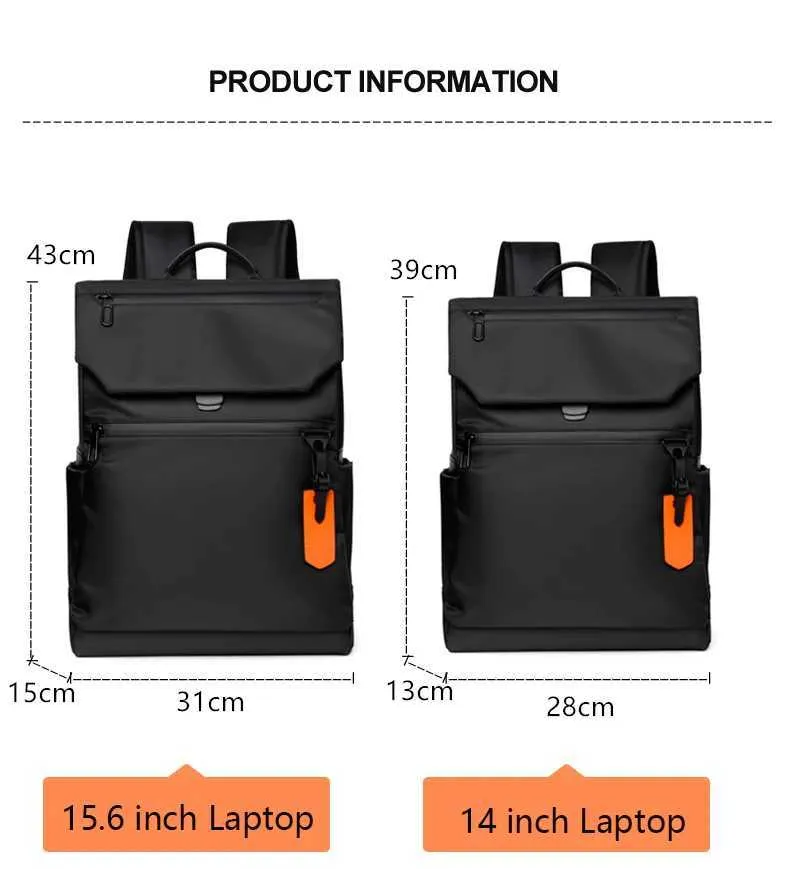 Waterproof Laptop Backpack For Men Oxford Business Rucksack_voghion.com