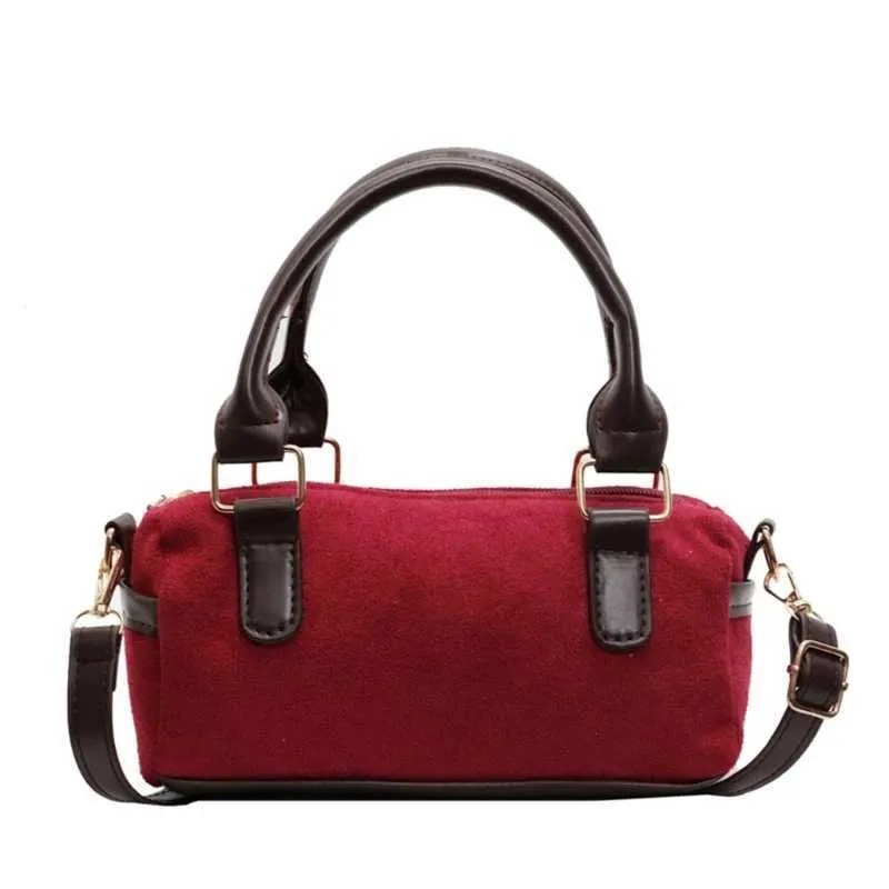 Borsa a tracolla retrò da donna, borsa alla moda in pelle PU con stili vintage, borsa a tracolla per uso in ufficio C241217_voghion.com
