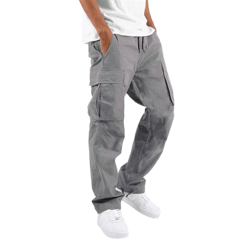 Herrenbekleidung, Overall, Kordelzug, mehrere Taschen, Freizeithose_voghion.com