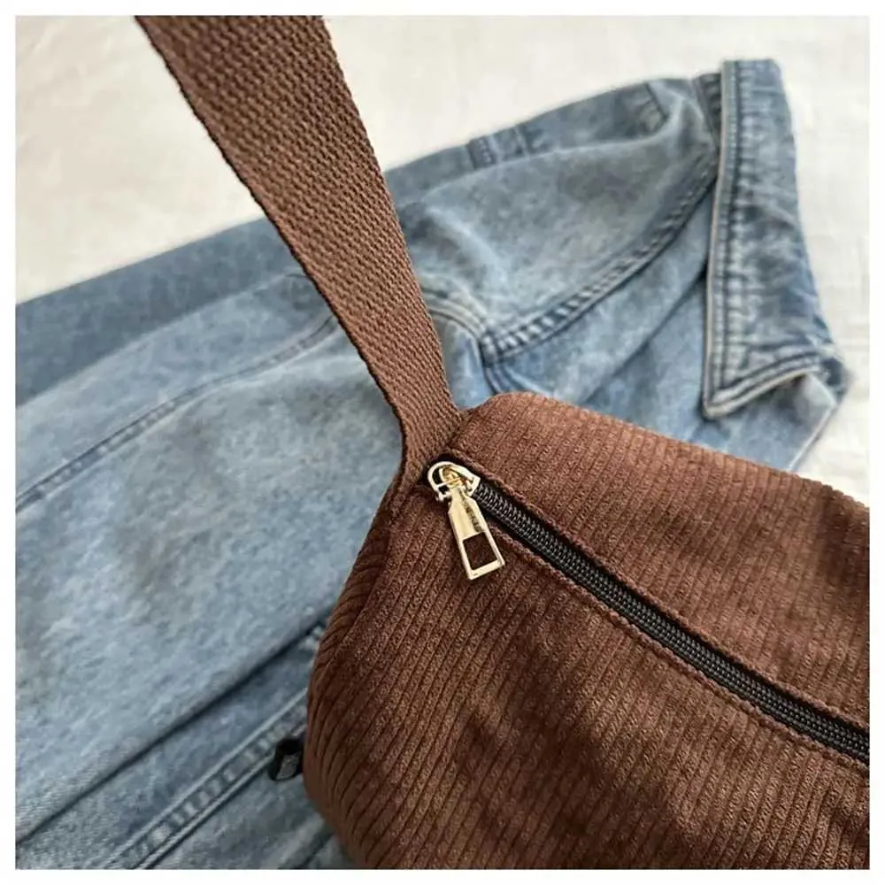 Genți de mână pentru femei, genți de umăr din catifea reiată, culoare solidă, tip messenger, tip crossbody, genți de mână pentru machiaj și ruj, C241216_voghion.com