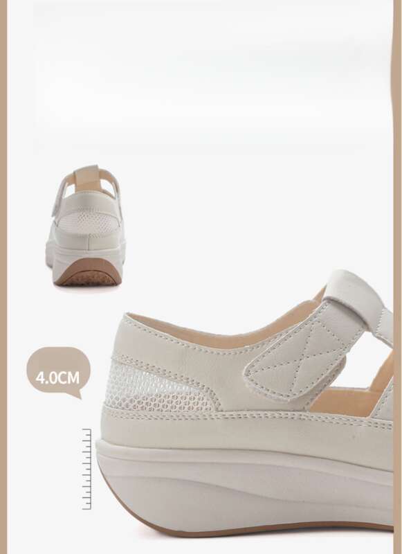 Sandali da mamma, da donna, con suola morbida e perforata, antiscivolo, per mezza età e anziani_voghion.com