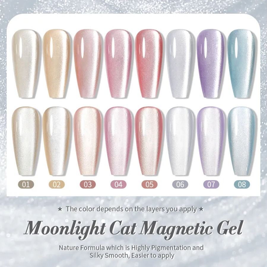 Nails Art & Tools New autumn and winter porcelain white moonlight cat's eye whitening nail polish glue flash nail salon dedicated_voghion.com