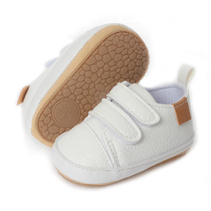 Cutefeet Baby Jungen Mädchen rutschfeste Gummisohle High Top PU Leder Sneakers Säuglings Lauflernschuhe Kleinkind Krippe Schuhe_voghion.com
