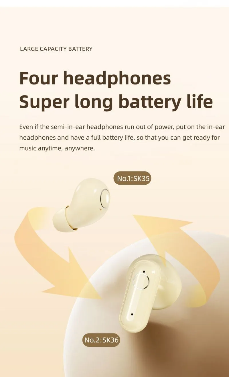 True Wireless Bluetooth Ohrhörer Hifi Stereo Kopfhörer Für Paare_voghion.com