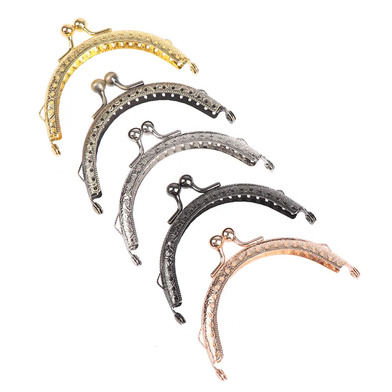 8,5 cm runder Metallrahmen Geldbörsengriff Clutch Bag Handtaschenverschluss Taschen Hardware_voghion.com