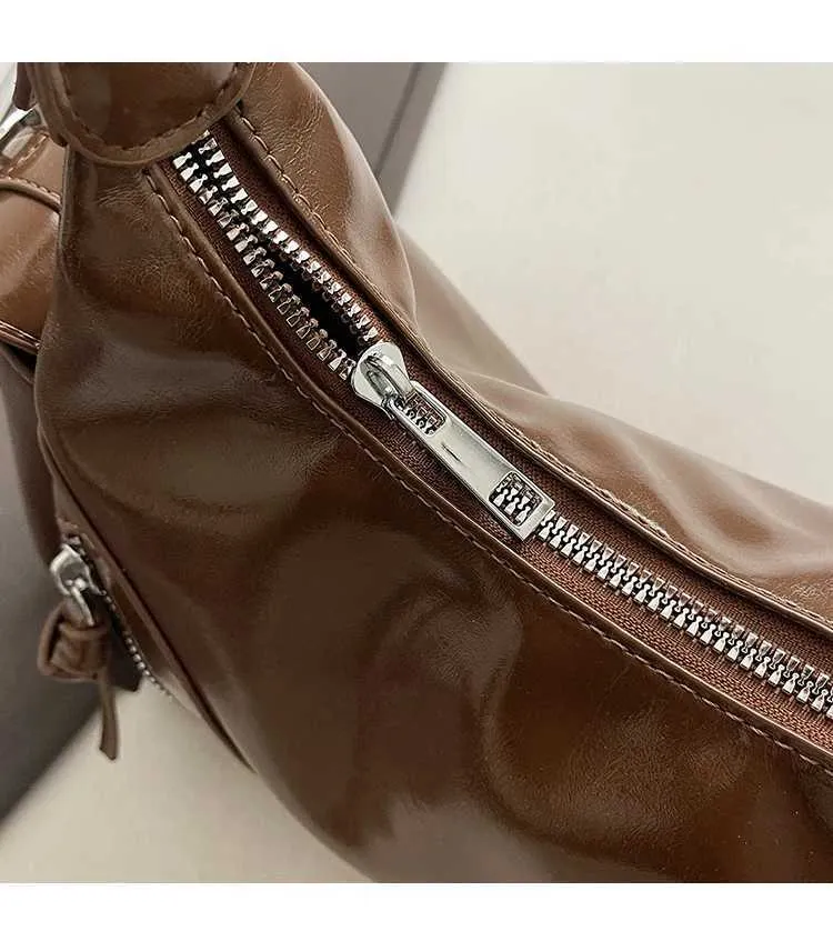 Strukturiertes Damen Schultertasche Aus Pu Leder Umhängetasche_voghion.com