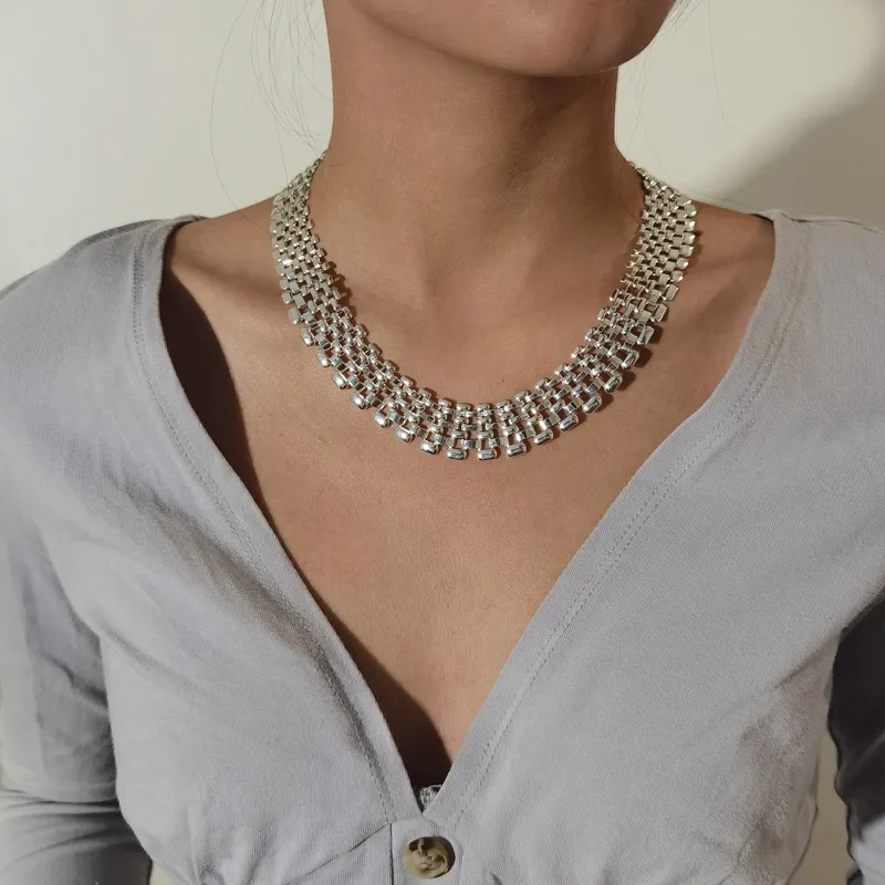 Chunky ketting voor dames statement metalen halssieraad_voghion.com