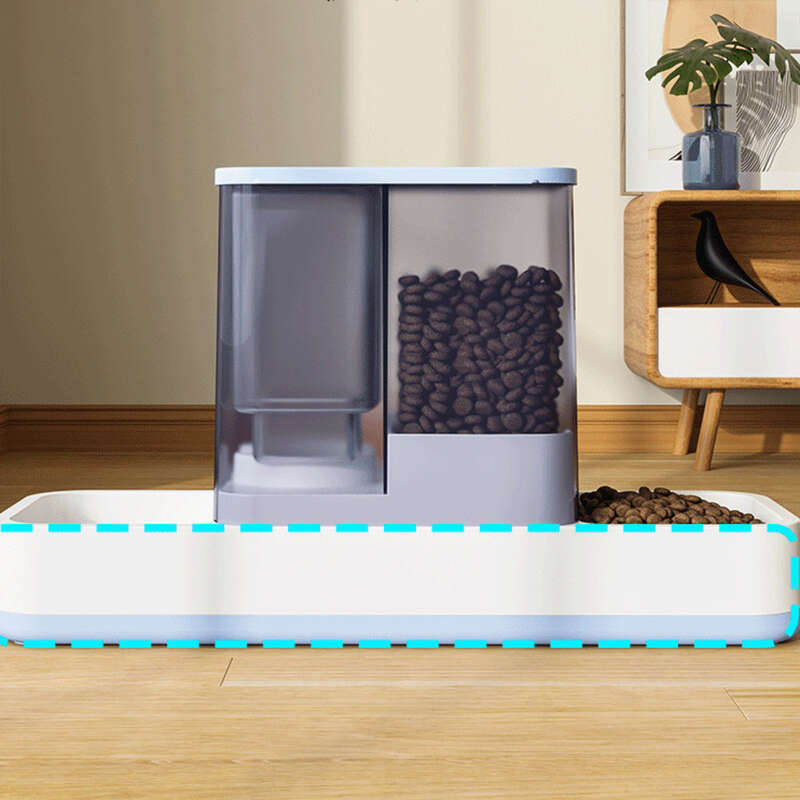 Distributeur automatique d'eau et de nourriture pour chiens et chats, ensemble complet, alimentation mobile sans fil_voghion.com
