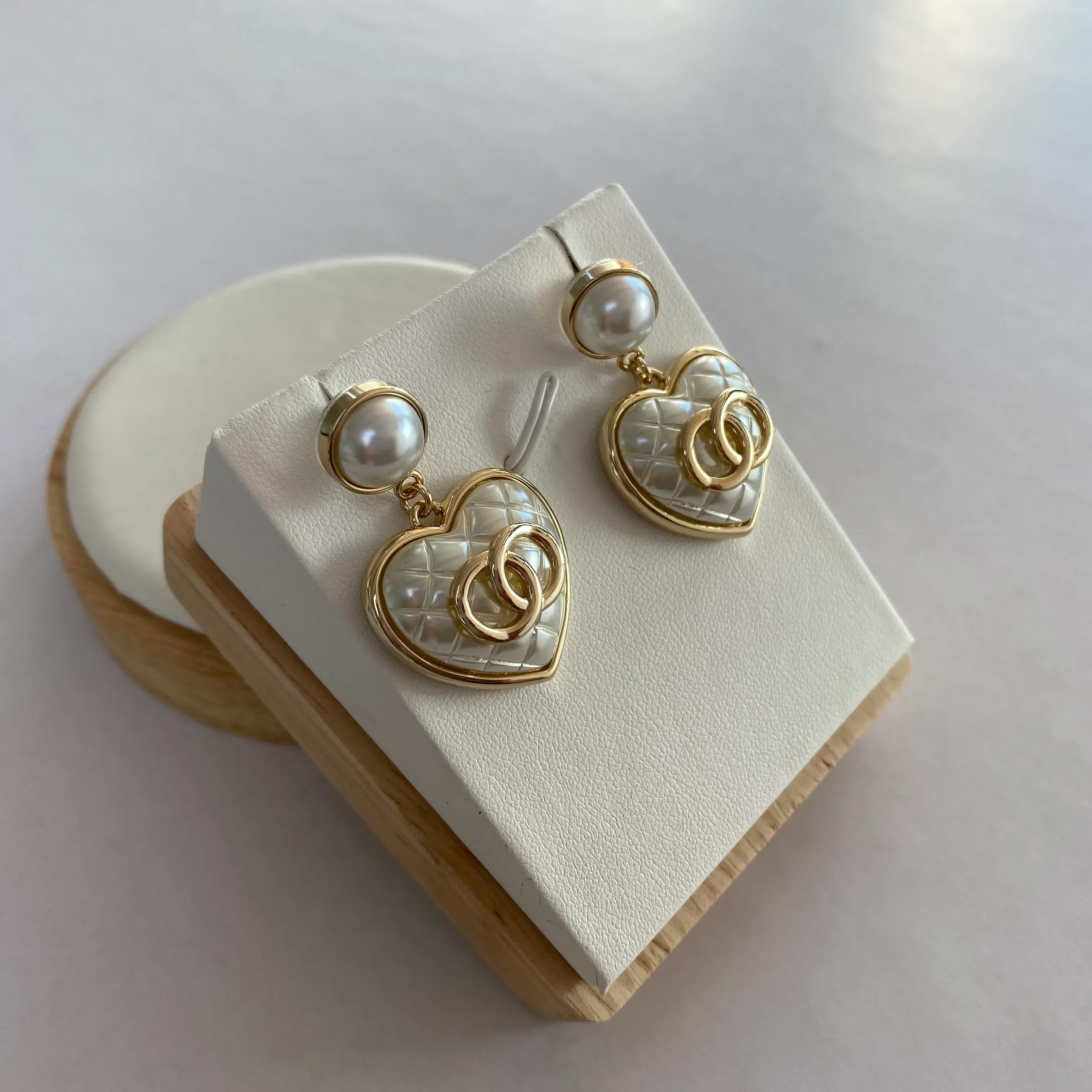 Designer für Frauen Doppelperlenohrringe Ohrstecker Diamantperlen Baumeln Ohrringe Hohe Qualität Nicht verblassen 19 Stile Hochzeit_voghion.com