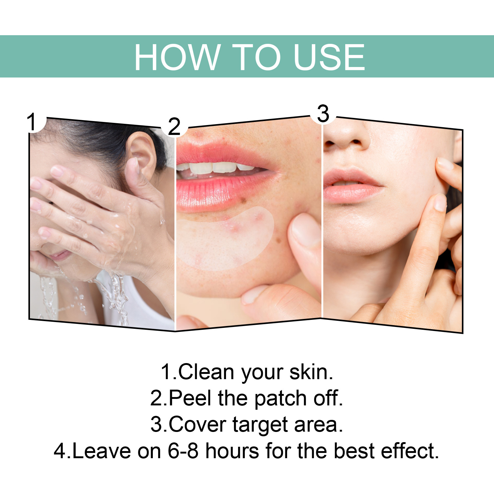 Maschera facciale EELHOE Schiarisci la stampa Patch delicata e non irritante per la rimozione della pulizia dell'acne_voghion.com