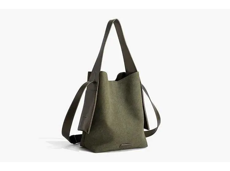 Sacs à bandoulière en cuir souple givré pour femmes élégantes et solides, grande capacité, sacs composites décontractés pour femmes C241212_voghion.com