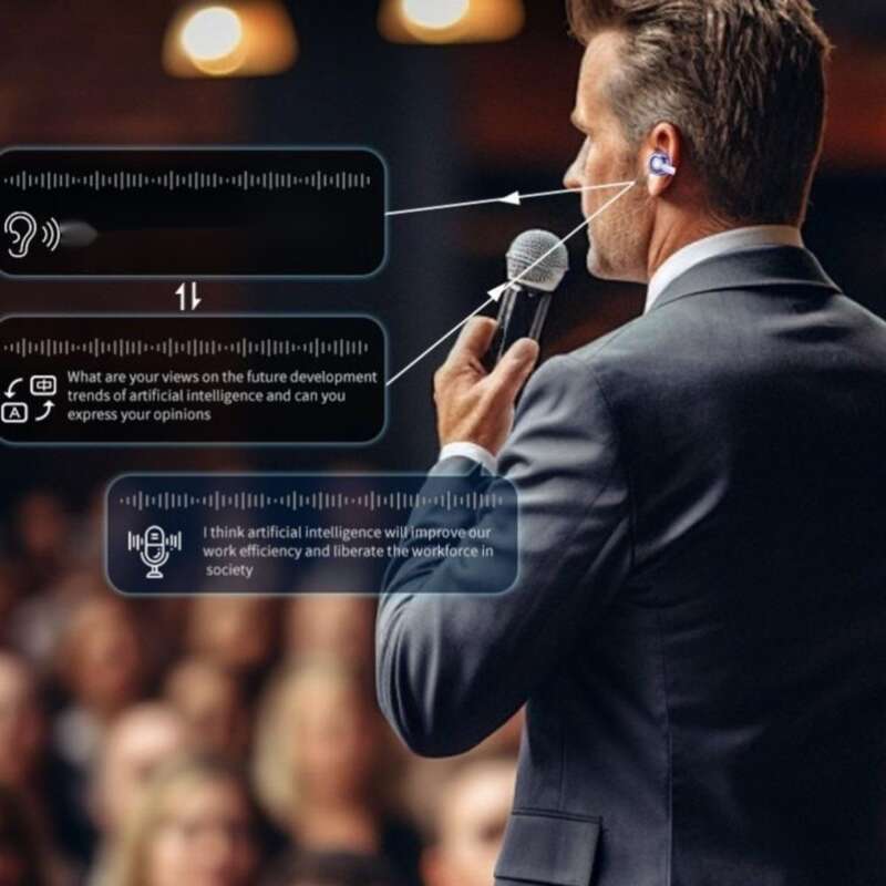 【Intervista in loco aperta e registrata】 Coolpad/Coolpad Nuove cuffie Bluetooth intelligenti Interpretazione simultanea_voghion.com