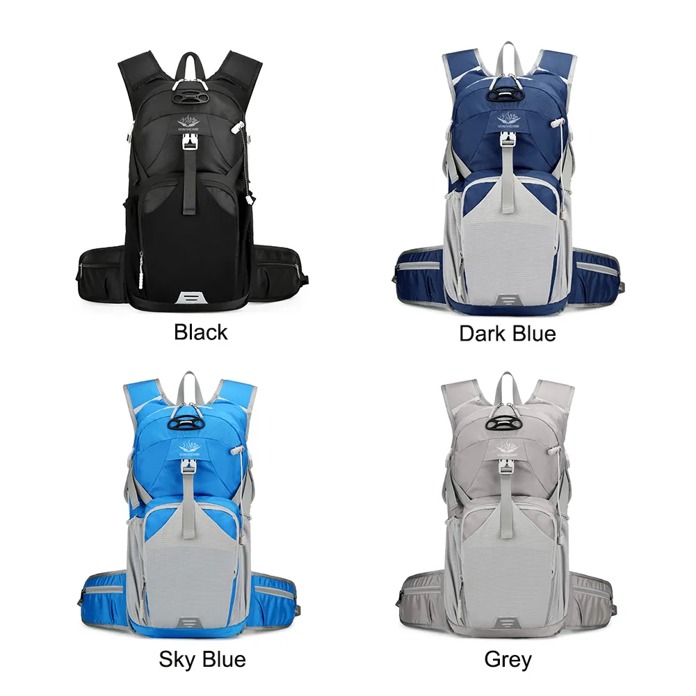 Camping Waterproof Breathable Travel Backpack Wear-resistant Layered Storage With Eflective Stripe For Exercise Fiess_voghion.com