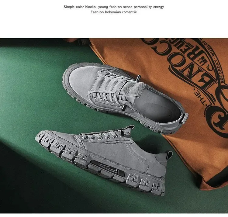 Baskets décontractées homme grises chaussures de running légères_voghion.com