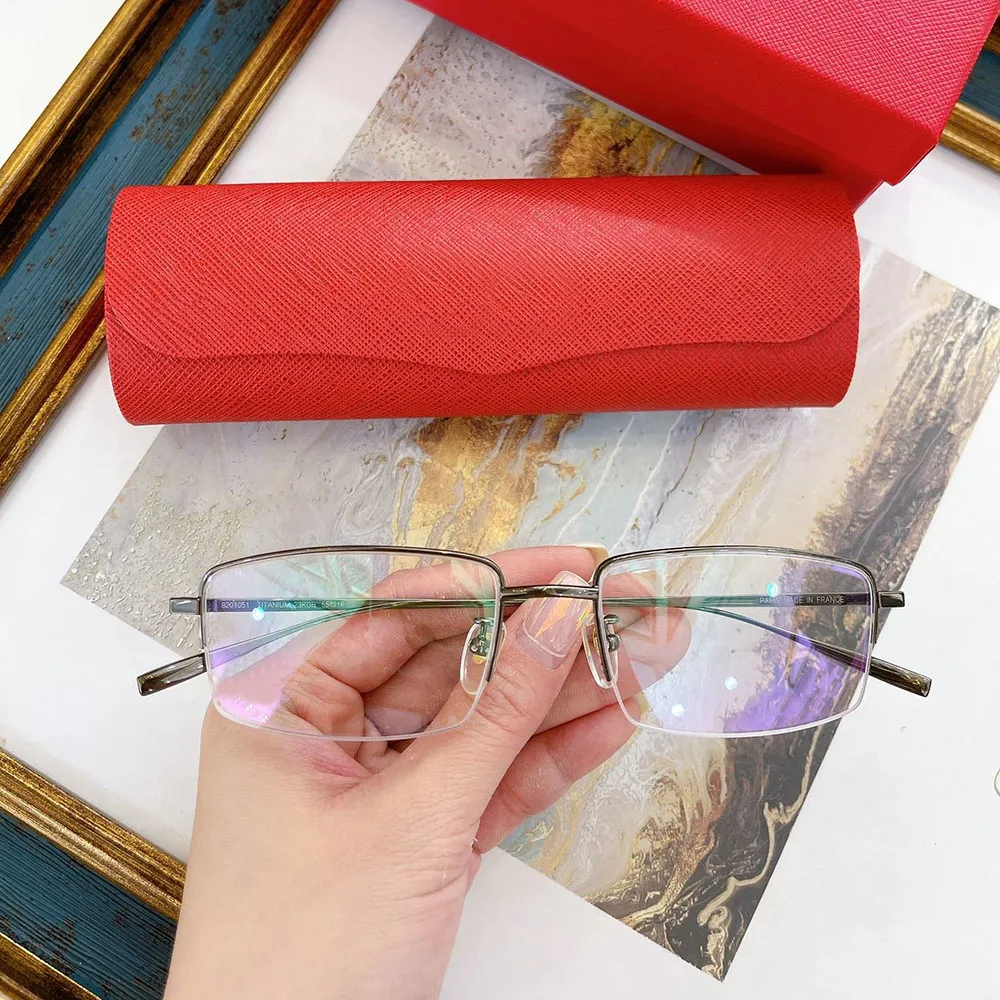 designer sunglasses Women men Titanium Eyeglasses frames Full Frame Mixed Color Golden Ornamental eyewear accessories_voghion.com