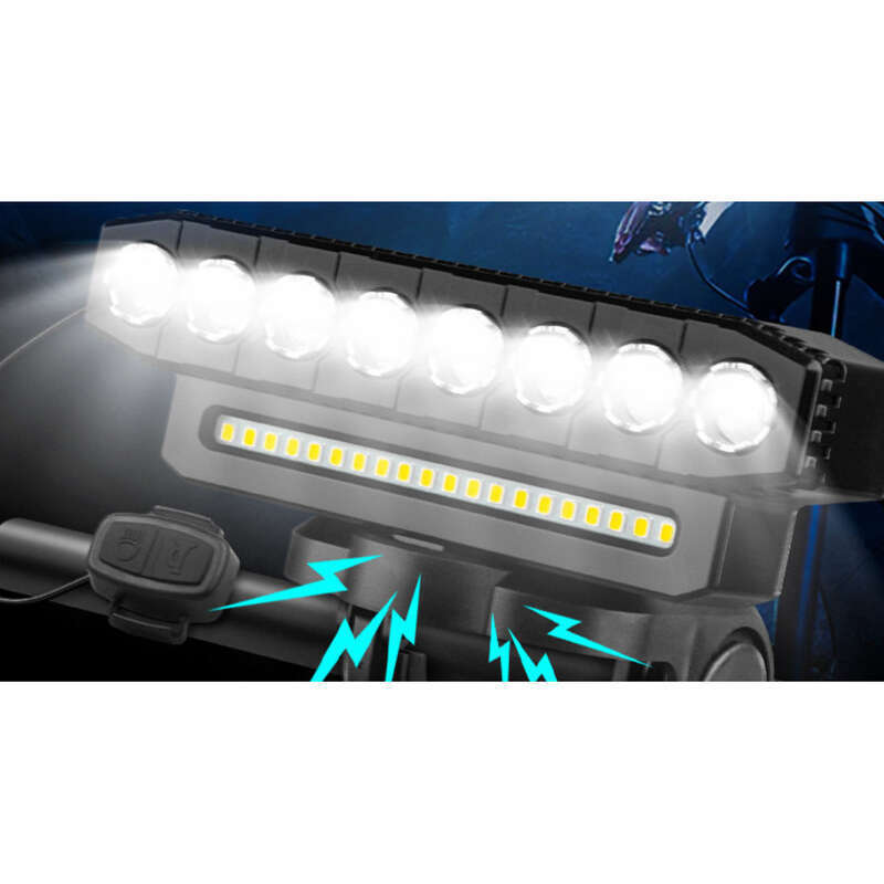 New Lights With High Brightness Night Riding, Capable Of Outputting Battery Level Display And Horn For Mountain Bike_voghion.com