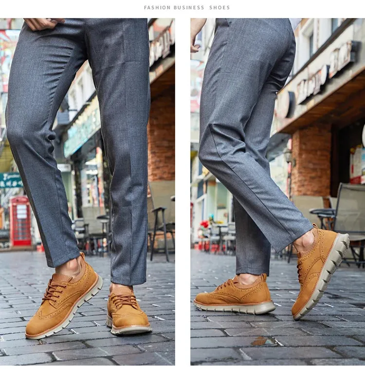 Mocassini oxford in mesh da uomo - scarpe in pelle eleganti_voghion.com