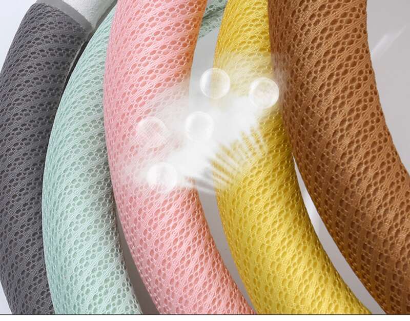 Housse de volant de voiture mignonne et mignonne, adaptée à toutes les saisons, design en maille, housse de poignée de voiture avec petit chat_voghion.com