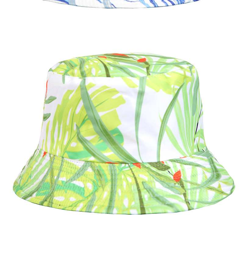 Nieuw met blad, bloemenprint, schaduw, visser voor mannen en vrouwen buitenrecreatie, zonwering bassinhoed trend Emmerhoed_voghion.com