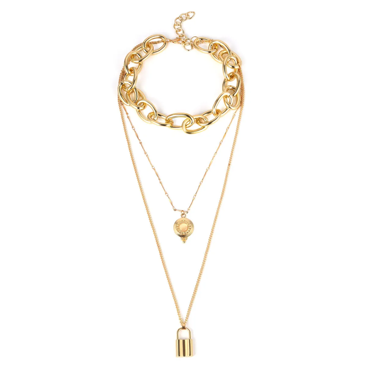 Catene Lucchetto Catena Spessa Collana Moda Lucchetto Ciondolo Per Donna Uomo Punk Gioielli 2022 Grunge Athetic Eboy_voghion.com