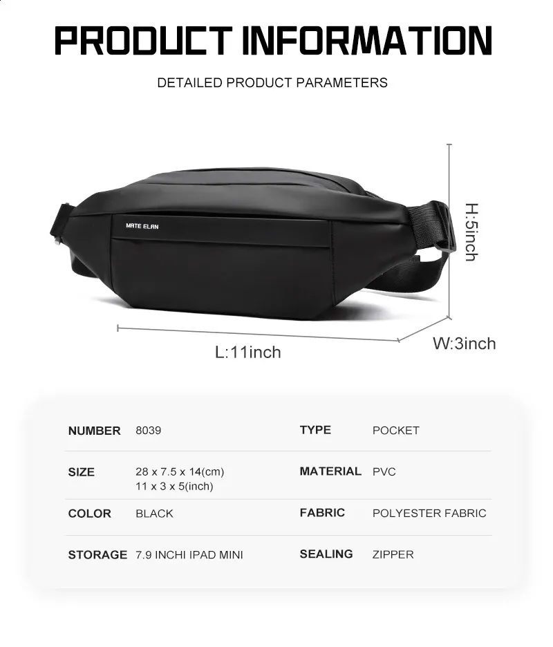 Riñonera hombre impermeable para deporte y viaje_voghion.com