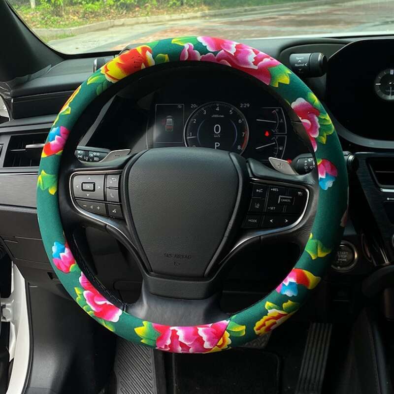 Volan auto Jdm China-Chic Northeast Calico personalizat, modificare creativă, antiderapant, patru anotimpuri_voghion.com