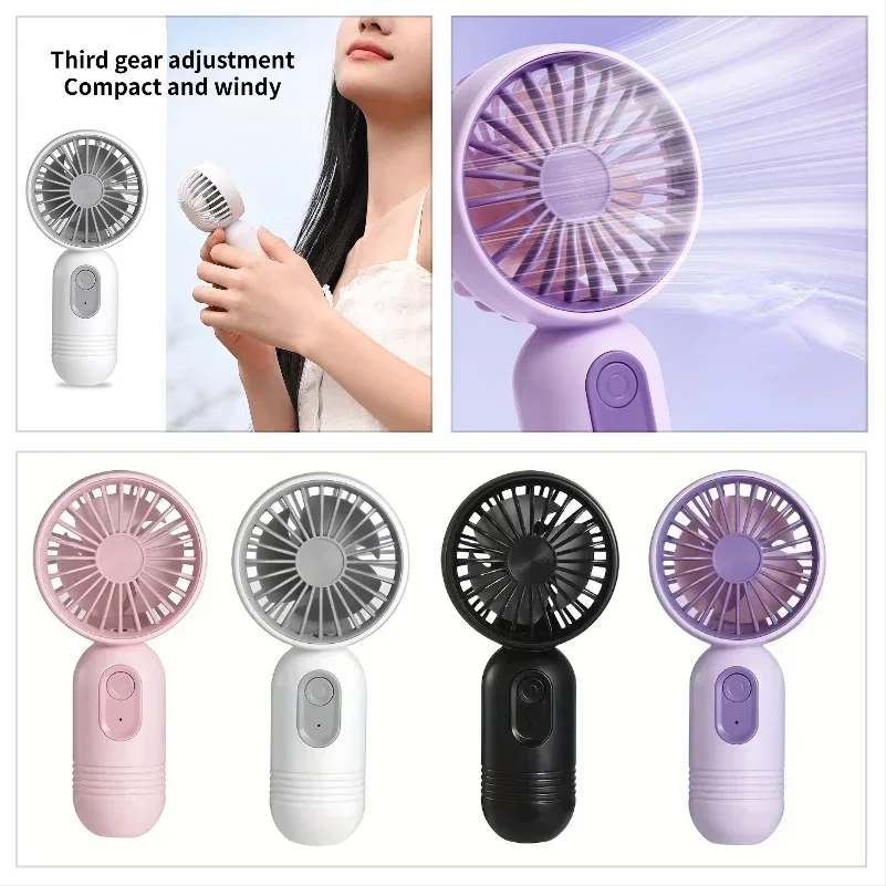 Handlicher Mini Ventilator Mit Usb Anschluss Und 3 Geschwindigkeiten_voghion.com