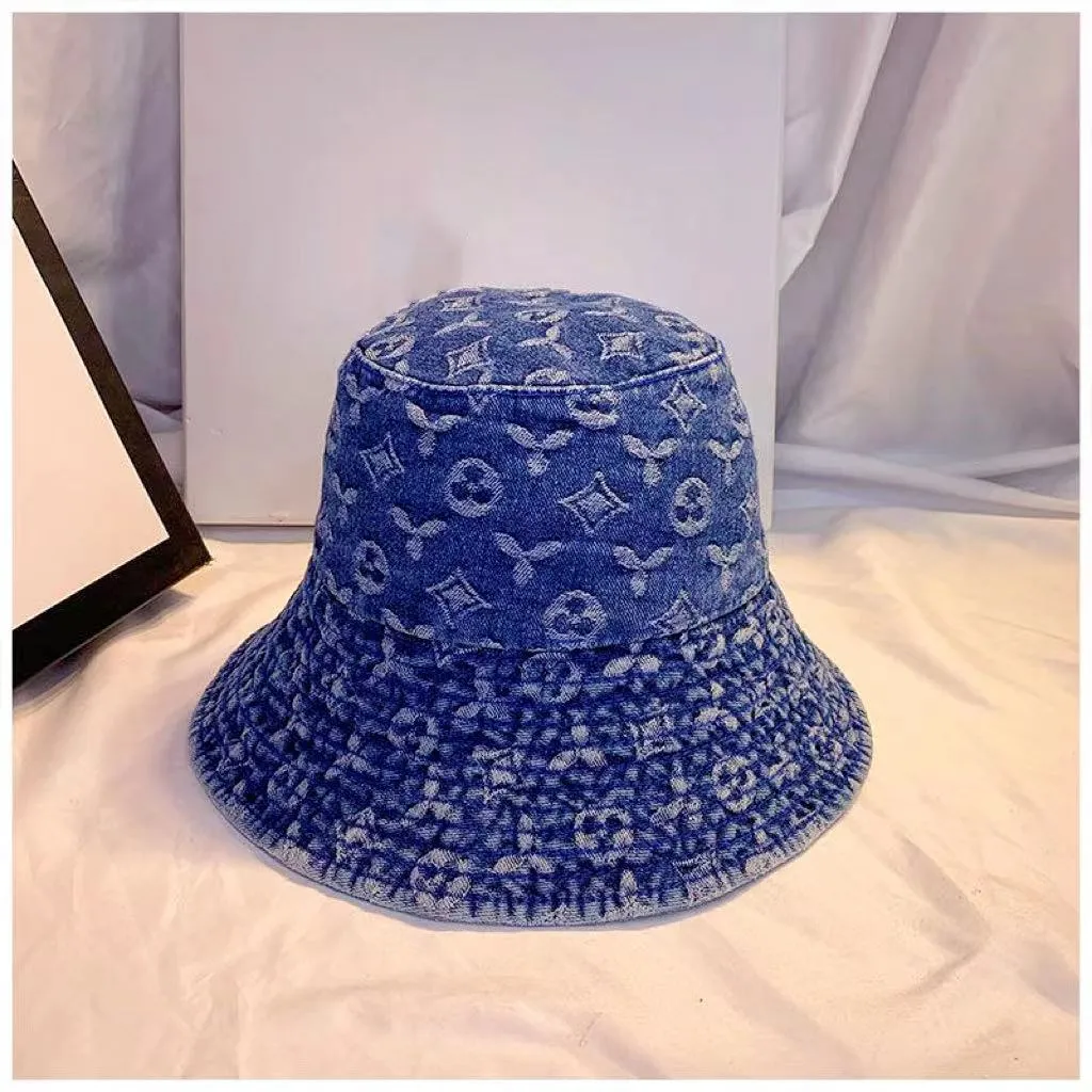 Madingi Bob Ball Caps Cowboy Bucket Kepurės Laisvalaikio unisex Moteriškos Vyriškos kepurės, skirtos Street Denim Spausdinti Pritaikytas dangtelis Vyriškas D2109152HL_voghion.com