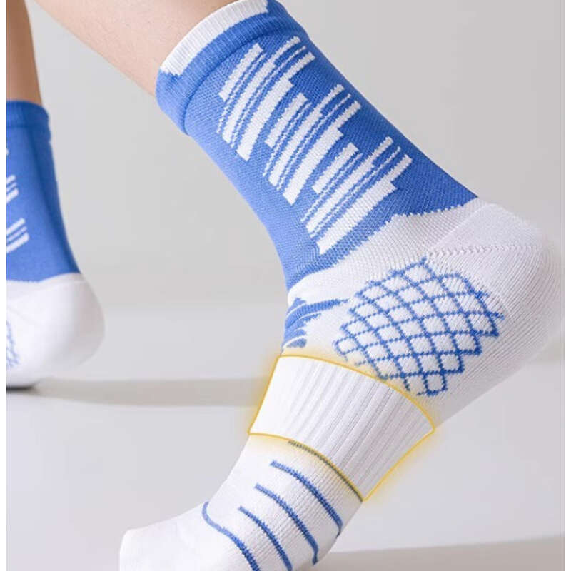Youth Sports Mid Tube Towel Bottom, Sweat Absorbing Odor Proof, Men's And Women's Special Running Basketball Socks,_voghion.com