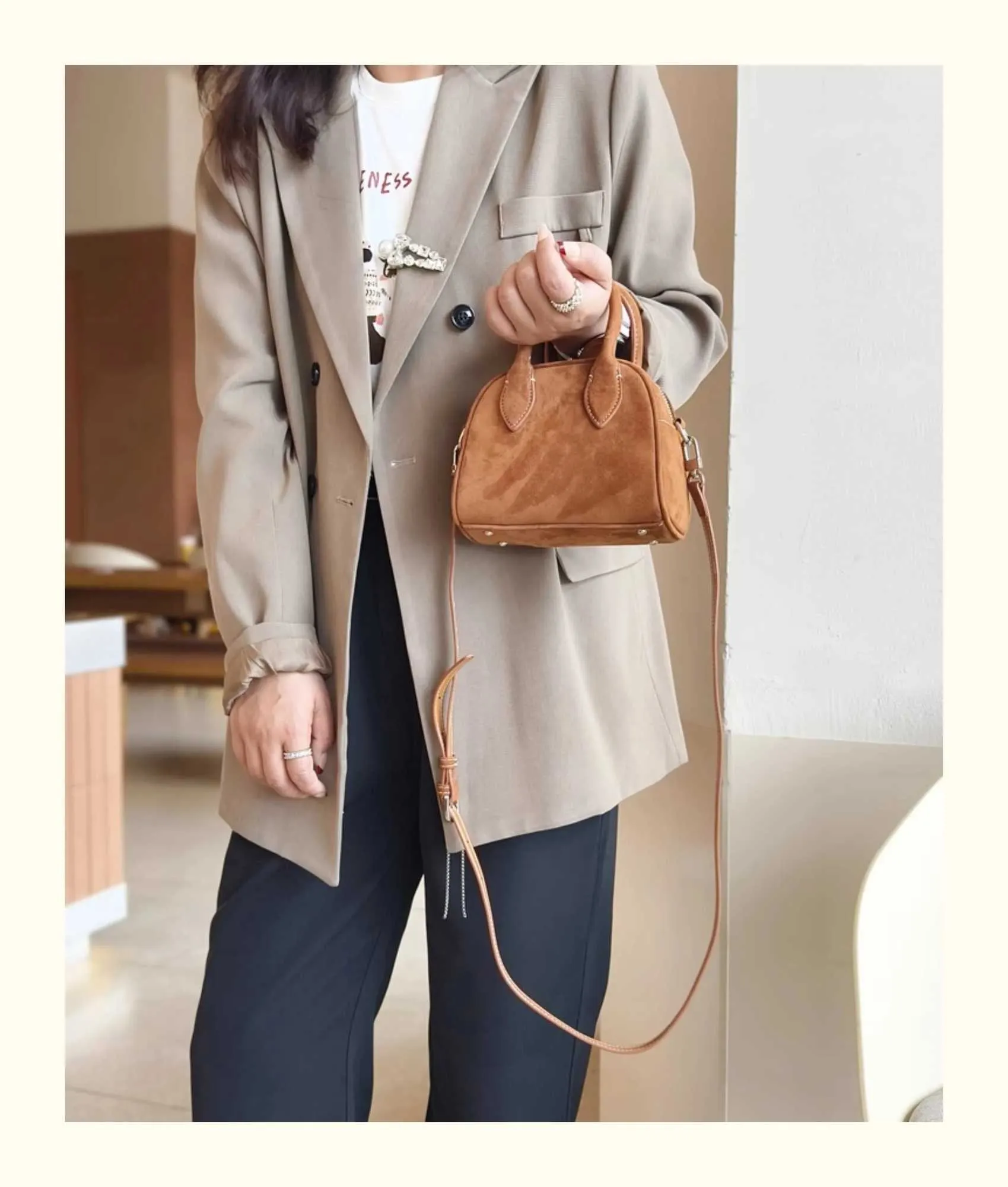 Suède pillow crossbody tas dames retro echt lederen handtas_voghion.com
