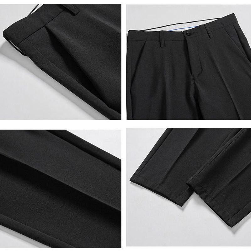 Stagione invernale e stagione delle erbe in Corea del Sud: Trendy Slim Fit, kleine Füße, lässig lang für Männer mit geradem Rohrabfall_voghion.com