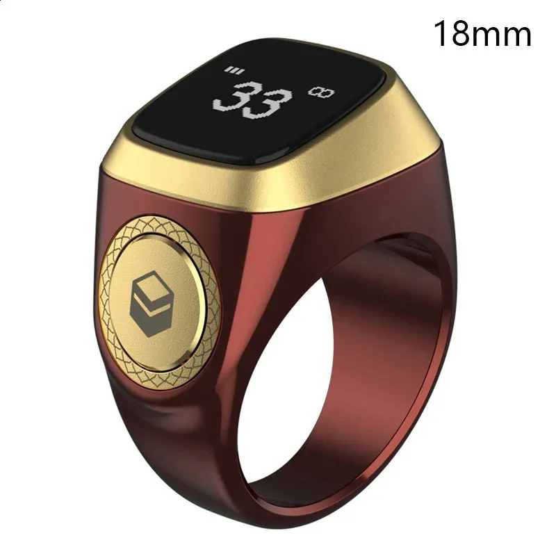 Smart Tasbih Tally Counter Ring pentru musulmani Zikr Digital Tasbeeh 5 Prayer Time 240730_voghion.com