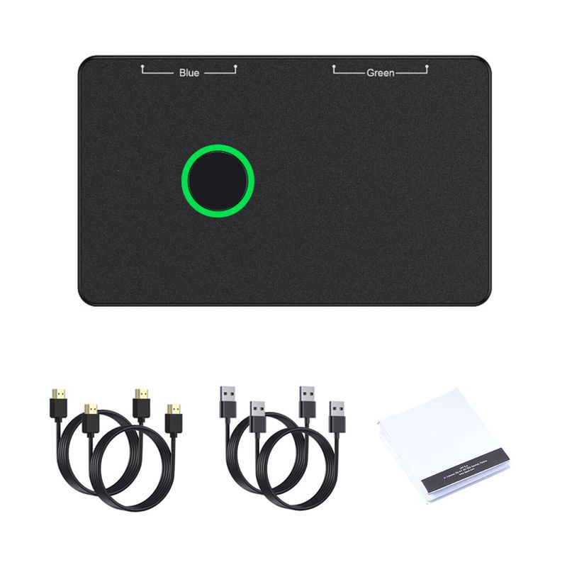 1 Set 4K HD-compatible High Speed with Indicator Light USB 2 Computers Sharing Multiple Devices Switcher Box Home Supply_voghion.com
