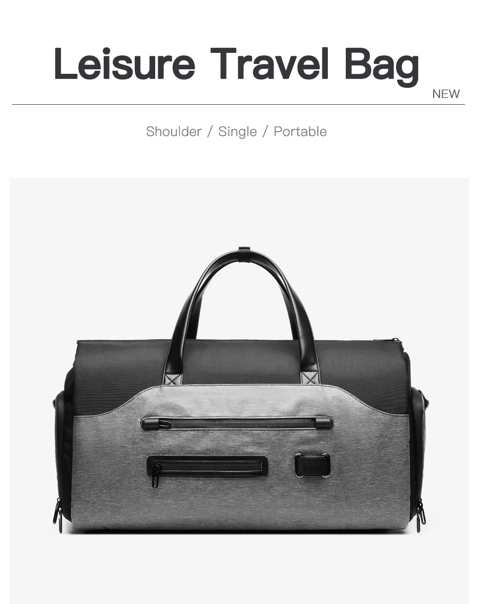 Business Multifunction Men Suit Storage Large Capacity Lage Handbag With Shoes Pocket Male Travel Duffel Bag_voghion.com