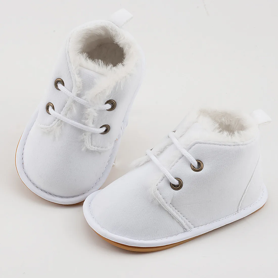 Botines de nieve de invierno para bebé, cálidos y esponjosos, Happysteps, botas para niño y niña, suela de goma, antideslizantes, suaves, para recién nacidos_voghion.com