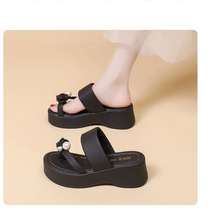 Women's Platform Sandals And Slippers Thick Sole Fashionable_voghion.com