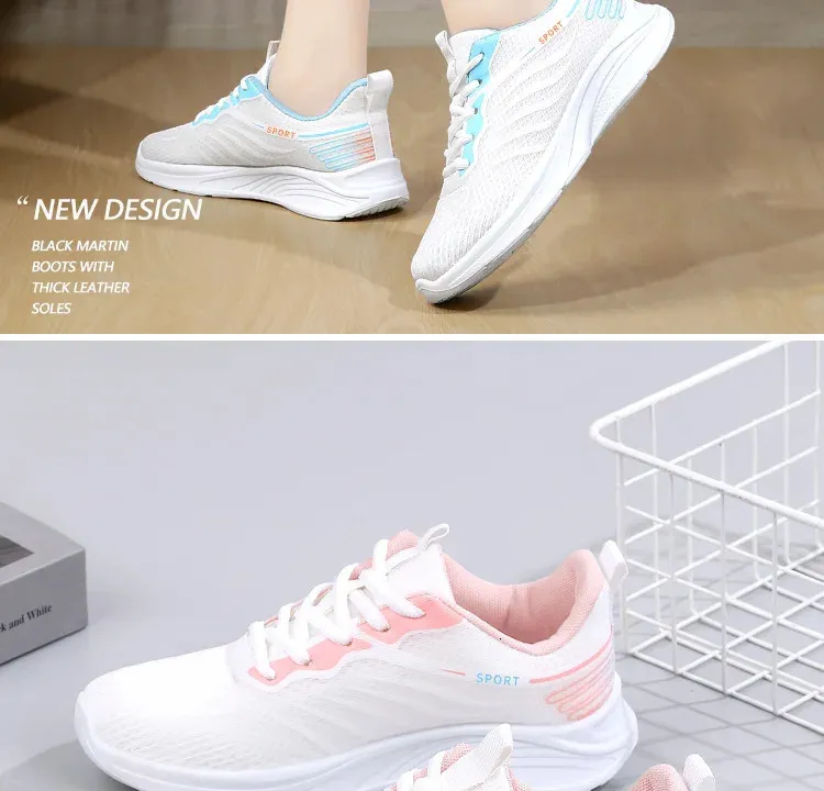 Chaussures de sport d'extérieur légères et polyvalentes, respirantes et confortables, en maille, décontractées et souples_voghion.com