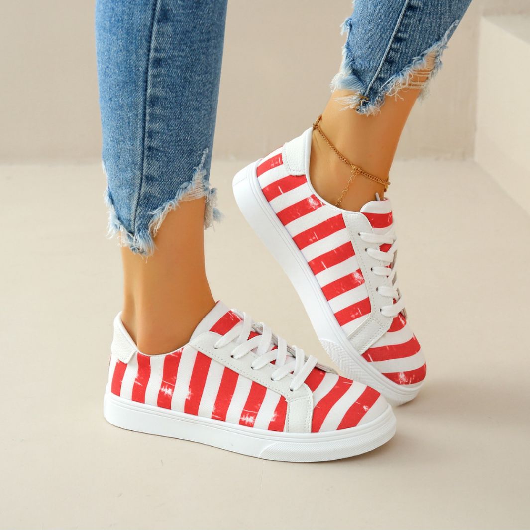 Women's low-top breathable canvas shoes_voghion.com