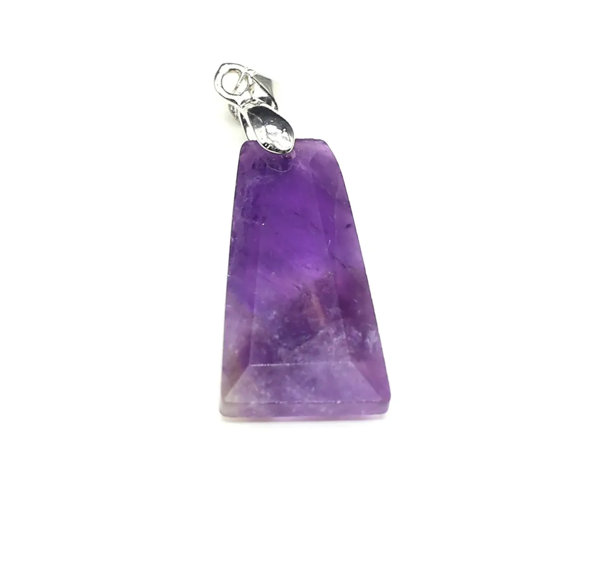 Collane con ciondolo 10 pezzi all'ingrosso pietra naturale quarzo rosa agata trapezoidale creazione di gioielli fai da te collana orecchini_voghion.com