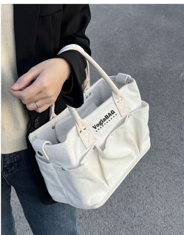 2025 Large Capacity Outdoor Pet Lightweight Mommy Baby Canvas Women's Tote Bag_voghion.com