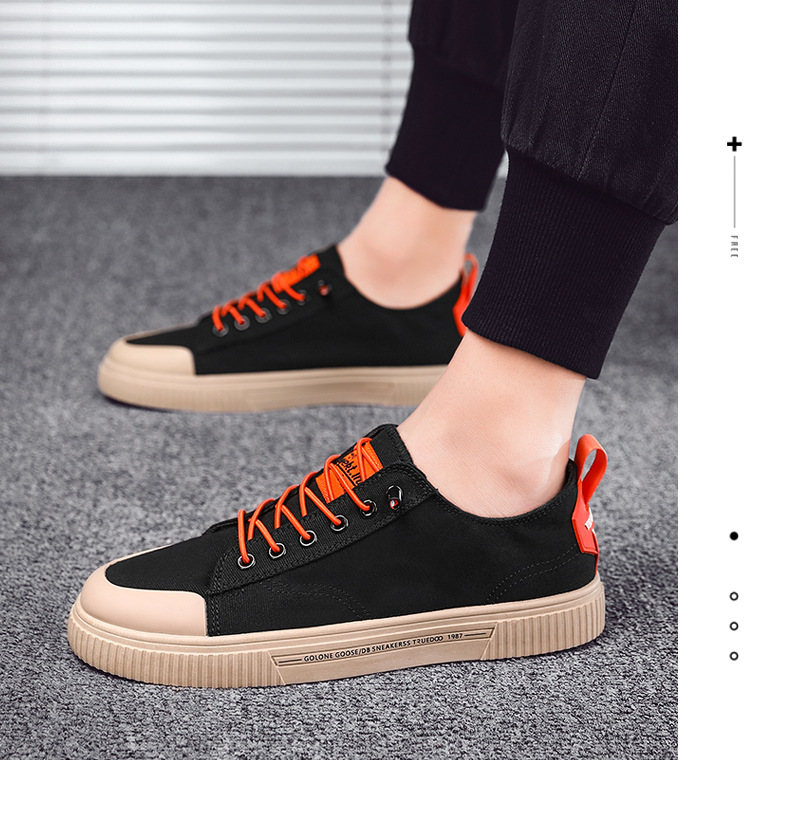 Men's Low-Top Canvas Sneakers - Breathable Casual Shoes With Round Toe For Summer, Lightweight & Comfortable For Daily Wear_voghion.com