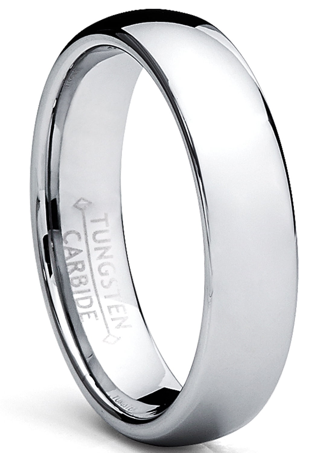 Metal Masters 5MM Klasik Kubbe Erkek Tungsten Karbür Yüzük Düğün Bandı boyutu 6.5_voghion.com