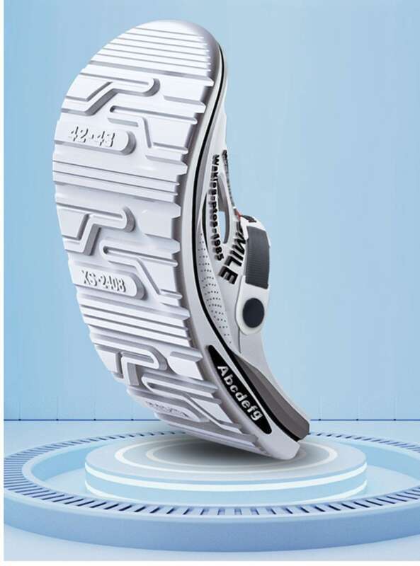 Pantofole traspiranti, abbigliamento estivo da uomo per l'esterno, fondo spesso antiscivolo, sandali sportivi estivi_voghion.com