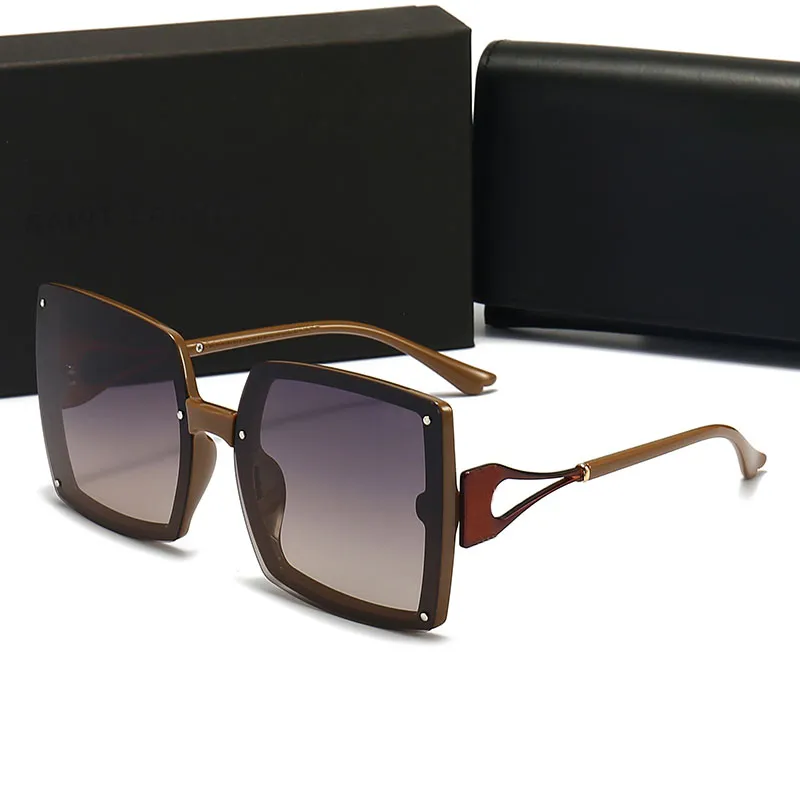 Ochelari de soare de designer la modă pentru bărbați, cu lentile pătrate supradimensionate, decorațiuni metalice, în două culori, cu ramă, pentru șoferi, care conduc în aer liber_voghion.com