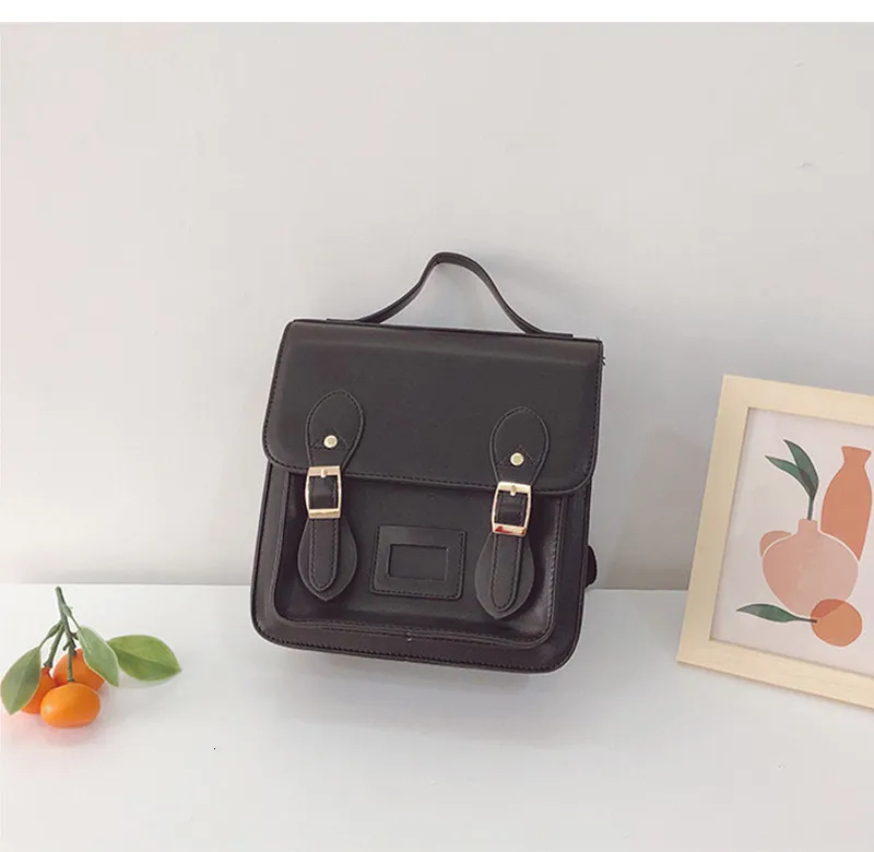 Zaini Borsa da scuola per bambini in pelle PU Borse per asilo multifunzione Ragazze Ragazzi Zaino nero Coreano per bambini_voghion.com