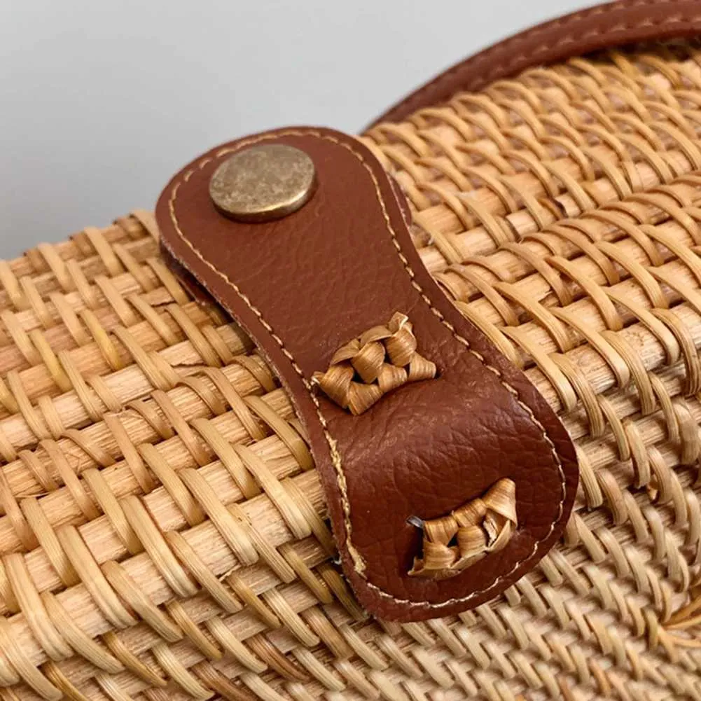 Borsa a tracolla fatta a mano con tracolla regolabile in rattan, borse da donna, grande capacità, portatile, resistente, per le signore_voghion.com
