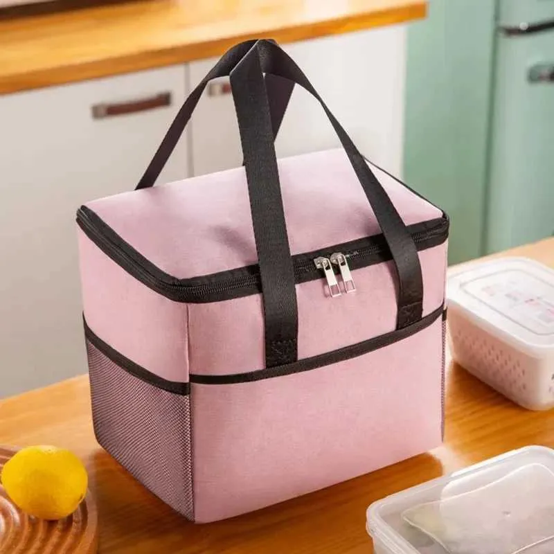 Geantă impermeabilă portabilă utilitară cationică mare izolație termică îngroșată saci de mare capacitate picnic prânz cutie C241116_voghion.com