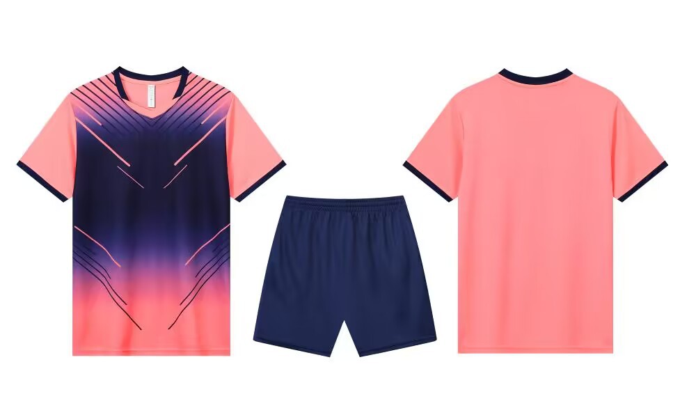 Bedrukte wedstrijdtraining de Speed Student Games, korte mouwen kindervoetbalshirt set voor heren_voghion.com