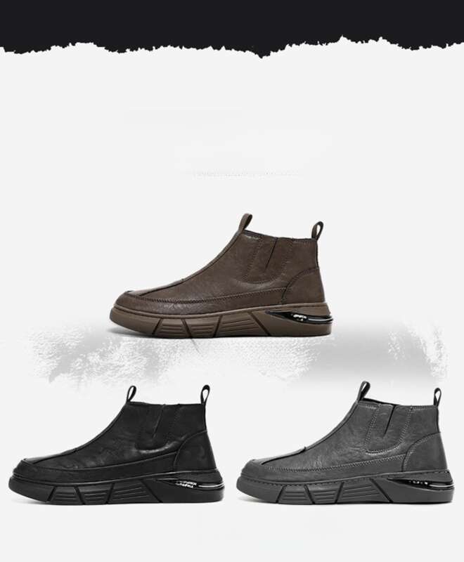 Herbst Neue Martin Stiefel Dicker Boden Britische Freizeitkleidung Arbeitsstiefel Herrenschuhe_voghion.com