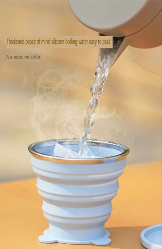 【 The Choice Of Many People 】 Silicone Folding Water Outdoor Portable Camping Travel Mouthwash Food Grade Casual Cup,_voghion.com